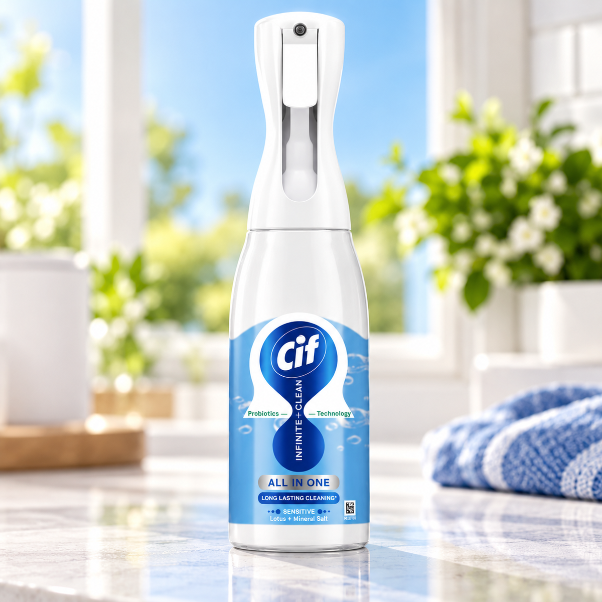 Cif Infinite Clean All in One Cleaner Spray β Lotus & Mineral Salt 280ml - Pre order for Mid October Shipping