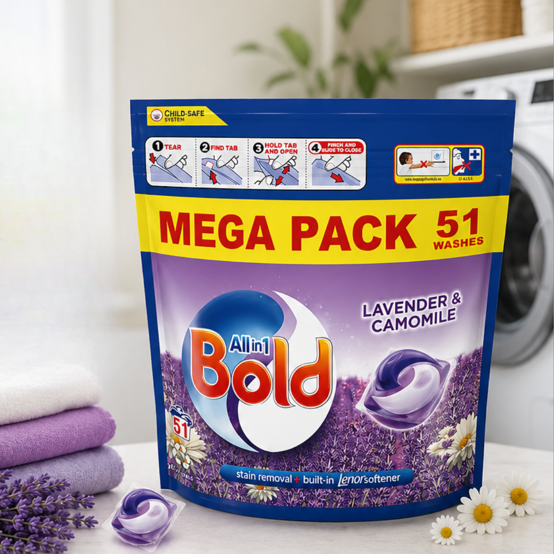 Bold All in 1 Pods – Lavender & Camomile – 51 Washes