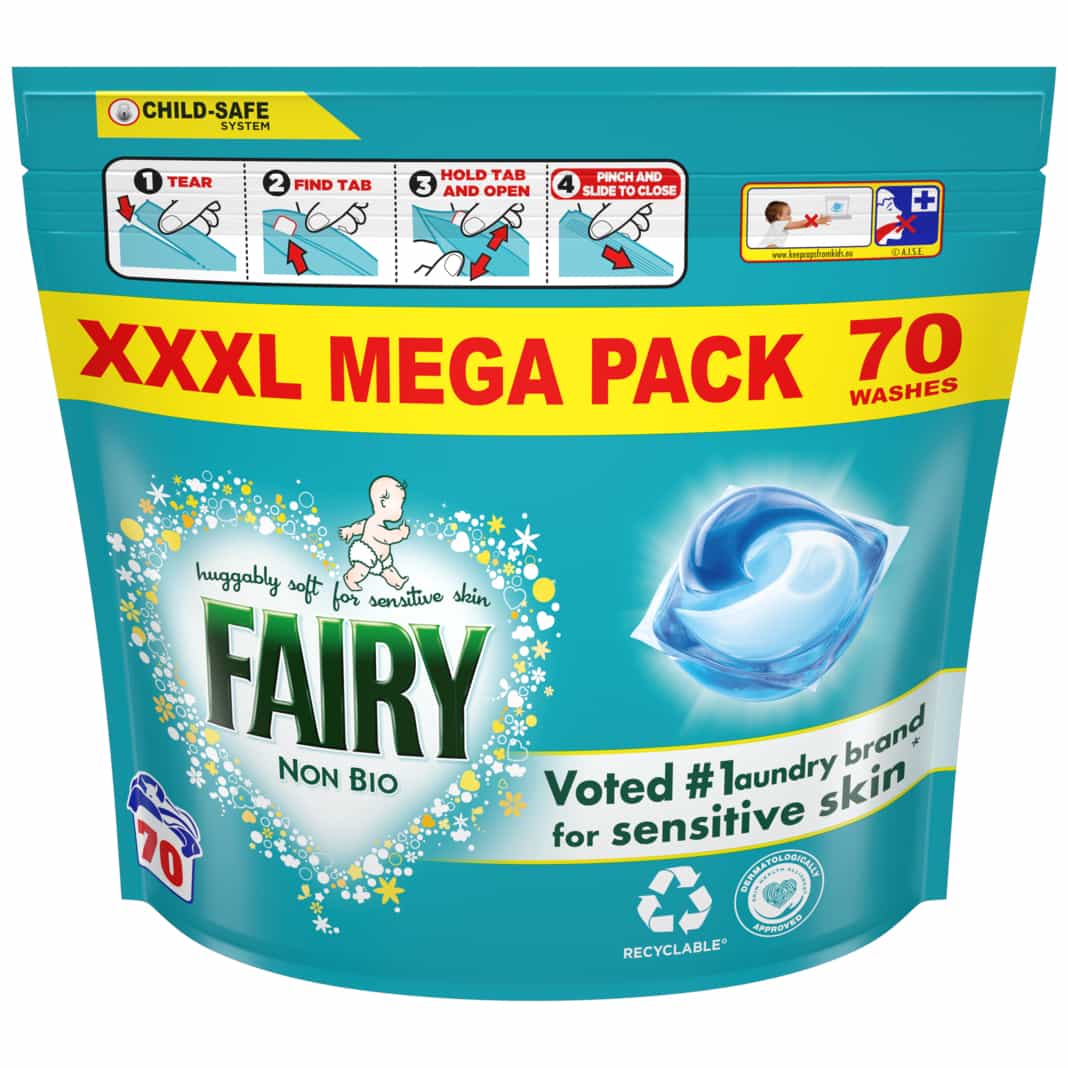 Fairy Non Bio Pods for Sensitive Skin ( 70w mega pack) - Coming Soon!