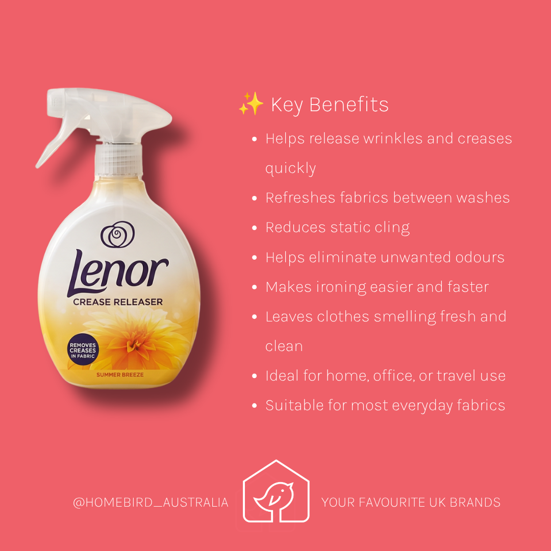 Lenor Crease Releaser Spray – Summer Breeze Benefits