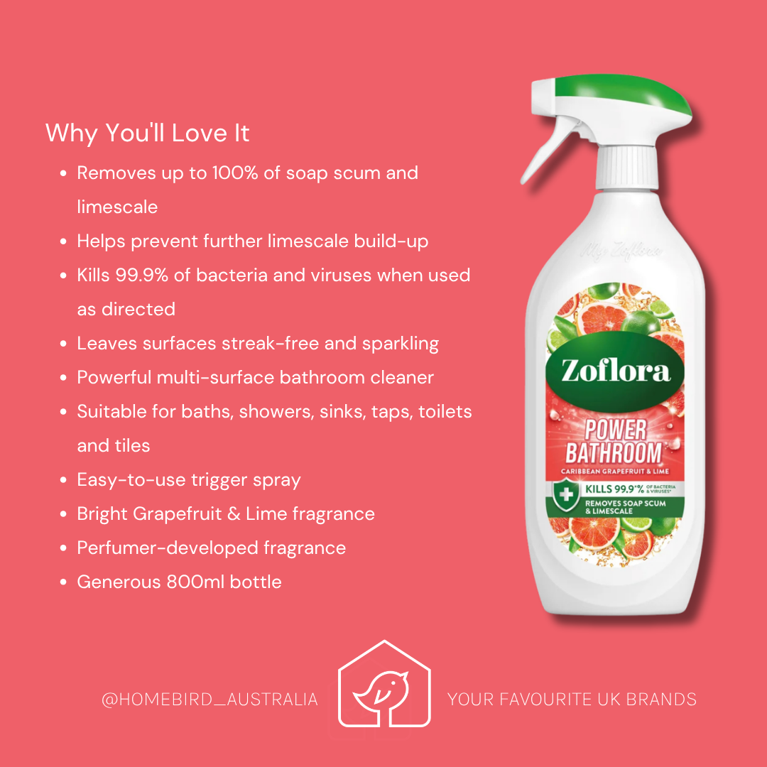 Zoflora Power Bathroom - Grapefruit and Lime 800ml