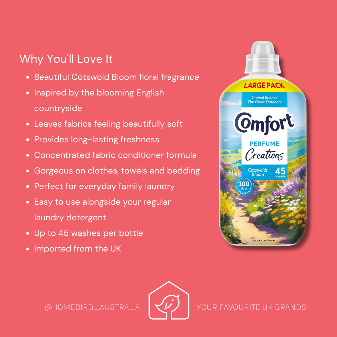 Comfort Creations Cotswold Bloom Fabric Conditioner - 45W -Pre order now for Mid October shipping