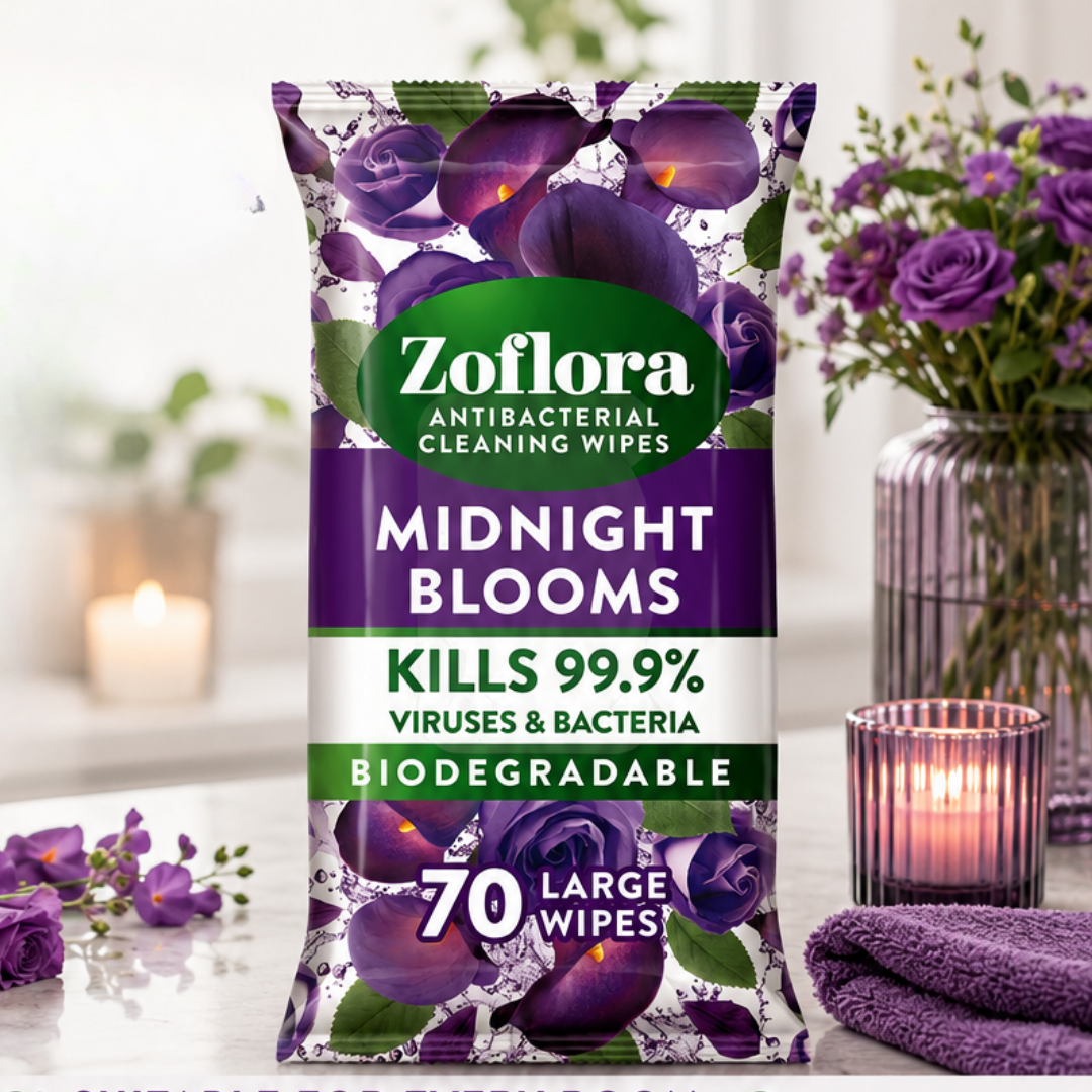 Zoflora Anti-Bac Cleaning Wipes - Midnight Bloom