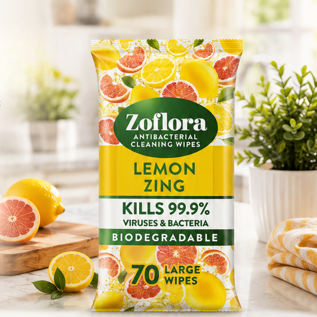 Zoflora Anti-Bac cleaning wipes - Lemon Zing