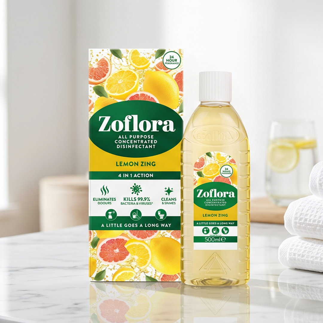 Zoflora Concentrated Disinfectant - 500ml - Lemon Zing