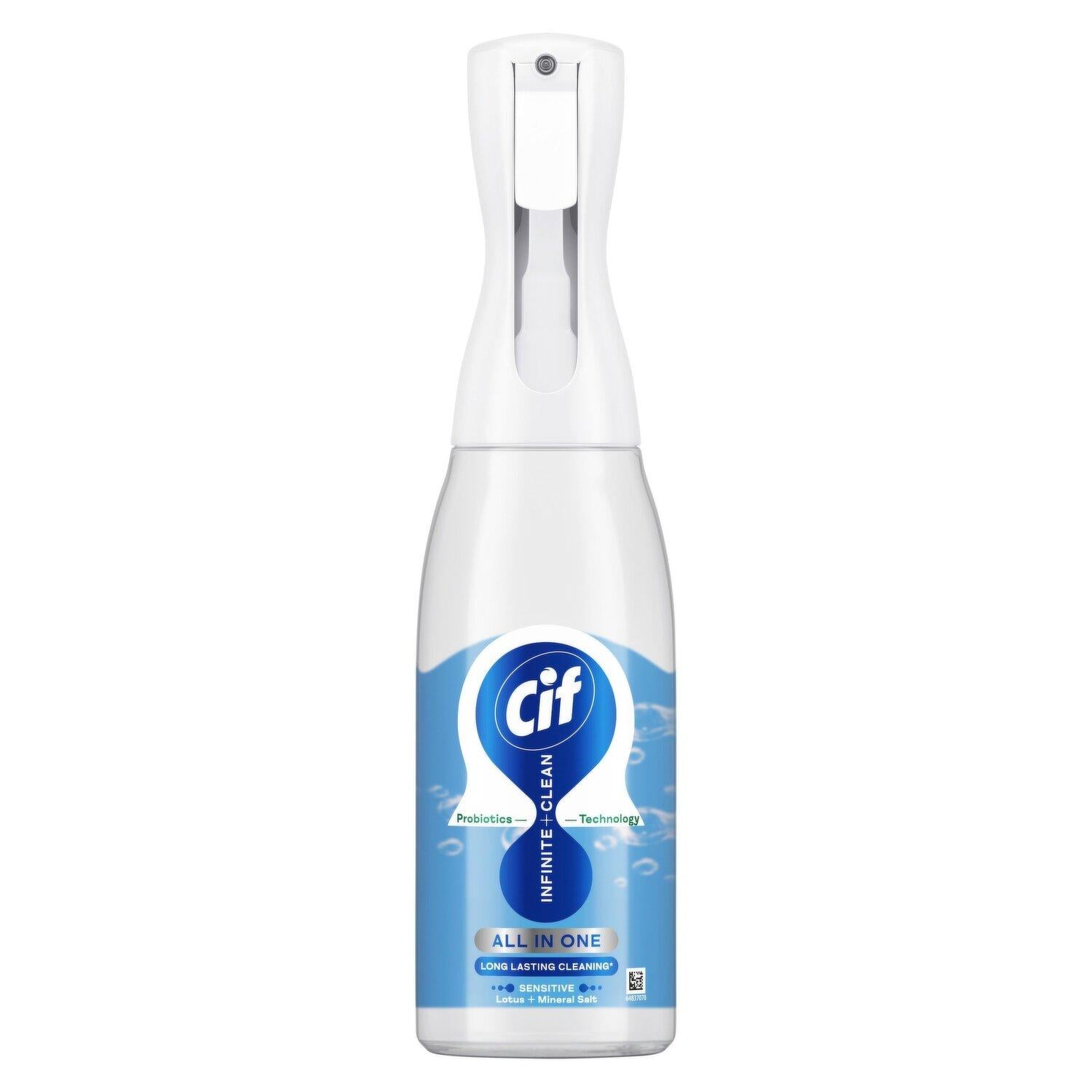 Cif Infinite Clean All in One Cleaner Spray – Lotus & Mineral Salt 280ml - Due in October
