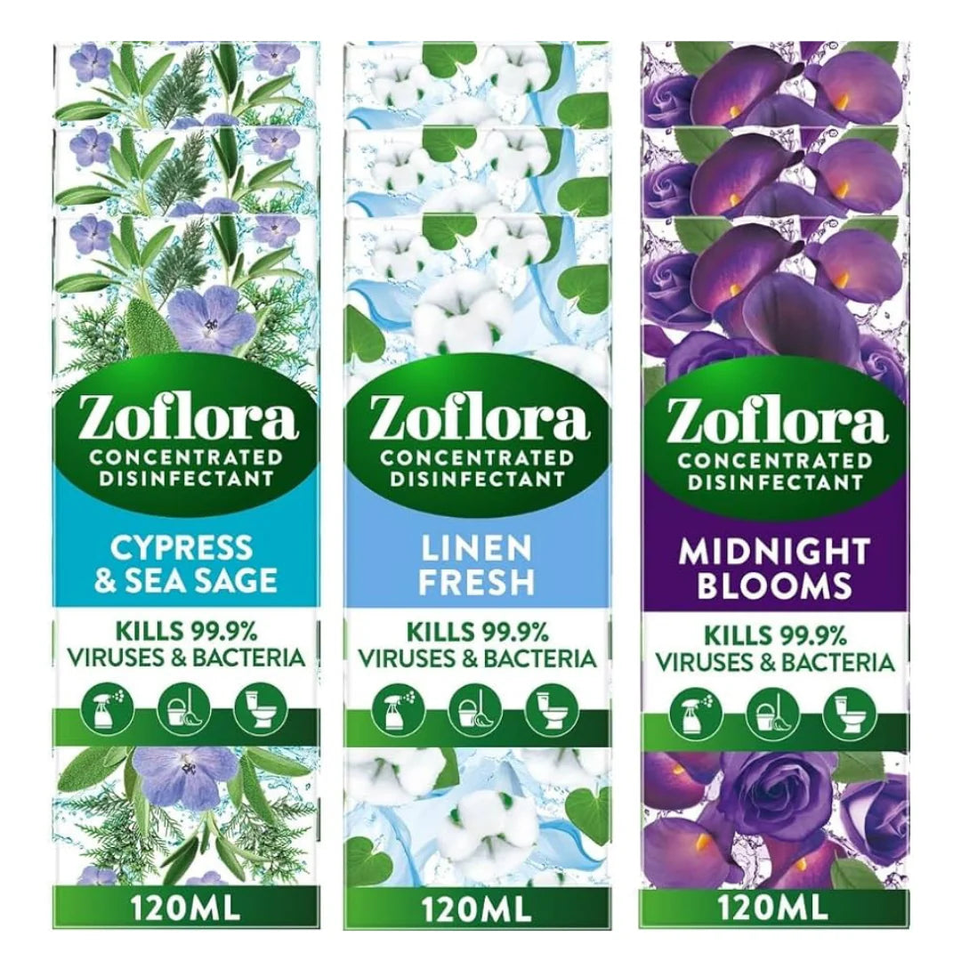 Zoflora Triple Assortment 3 Fragrances - Pre order for mid sept delivery