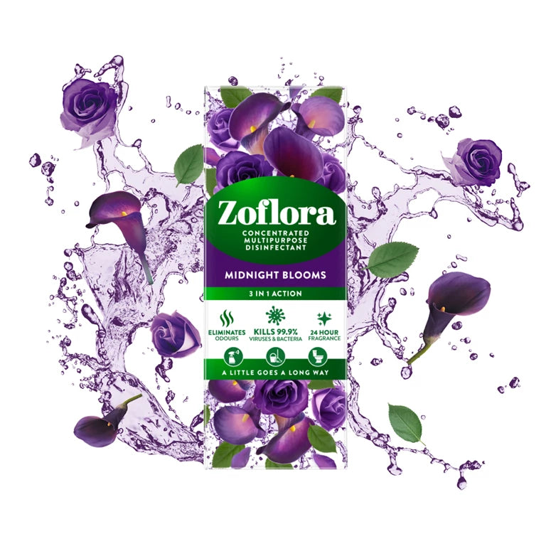 Zoflora concentrated Disinfectant - 500ml - Midnight Blooms - Ships early April