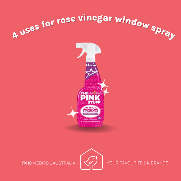 English cleaning must-have: Pink Stuff Window Rose Spray