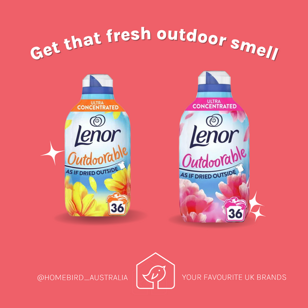 Lenor Outdoorables: makes laundry smell like it's been dried outside