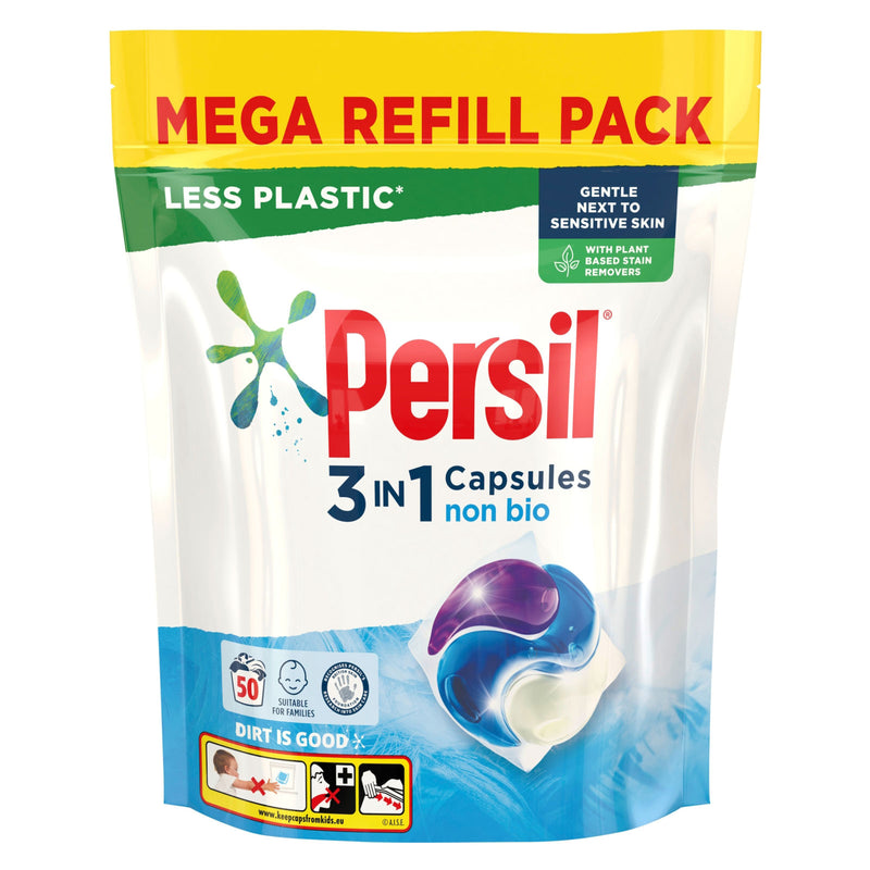 Persil 3 in 1 Capsules - Non Bio 50w