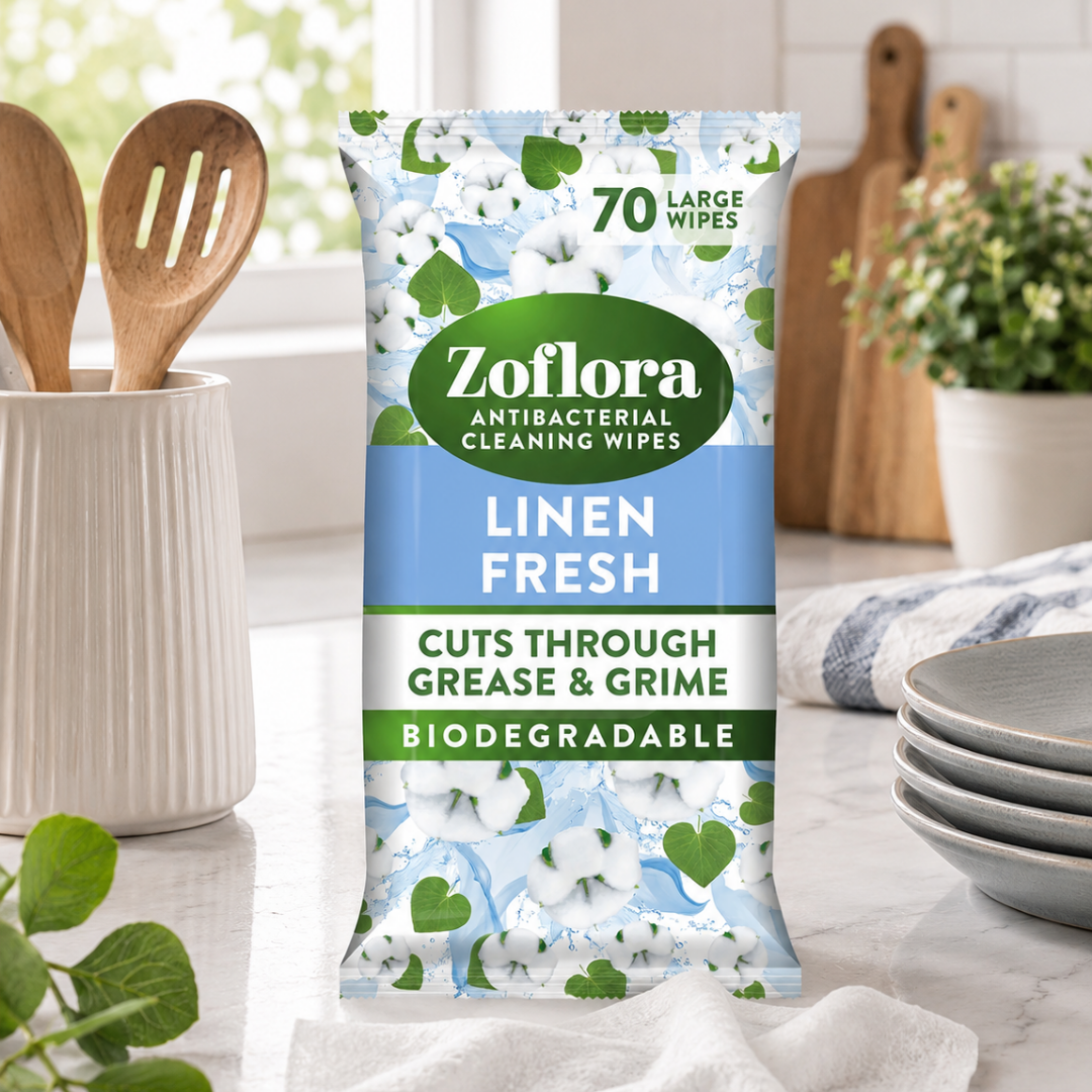 Zoflora Linen Fresh Wipes - 70 pack