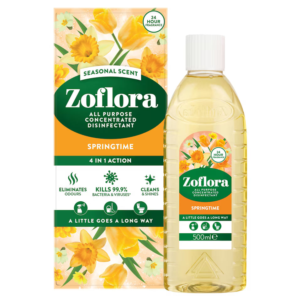 Zoflora Concentrated Disinfectant – Springtime – 500ml