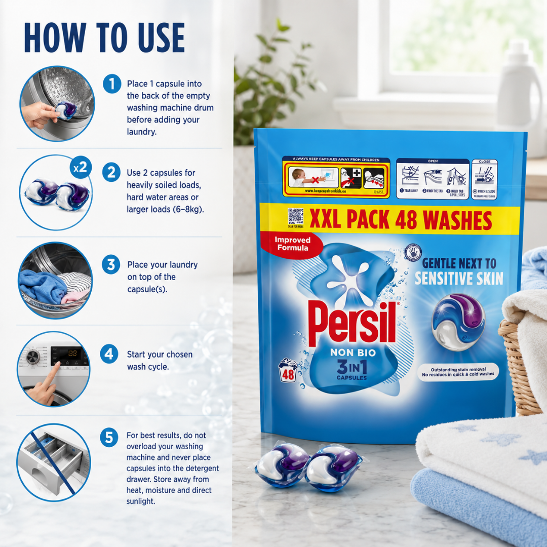 Persil Capsules Non Bio - 48w
