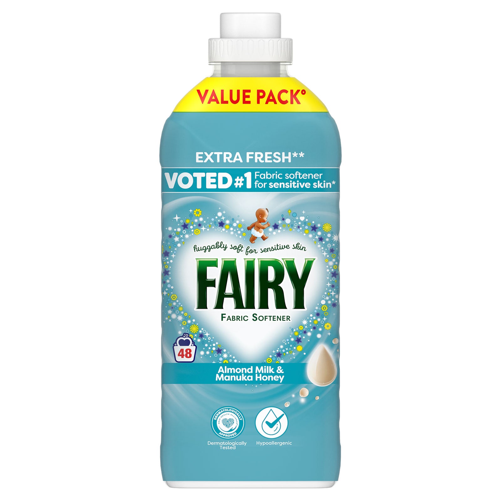 Fairy Fabric Conditioner - Almond Milk and Honey - 48w