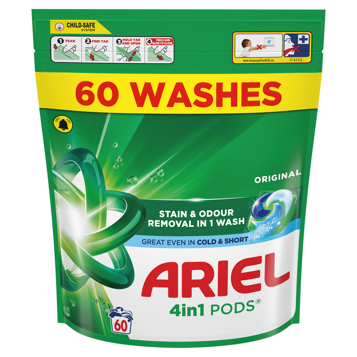 Ariel - 4 in 1 Pods - 60w - Mega Pack - Due in October