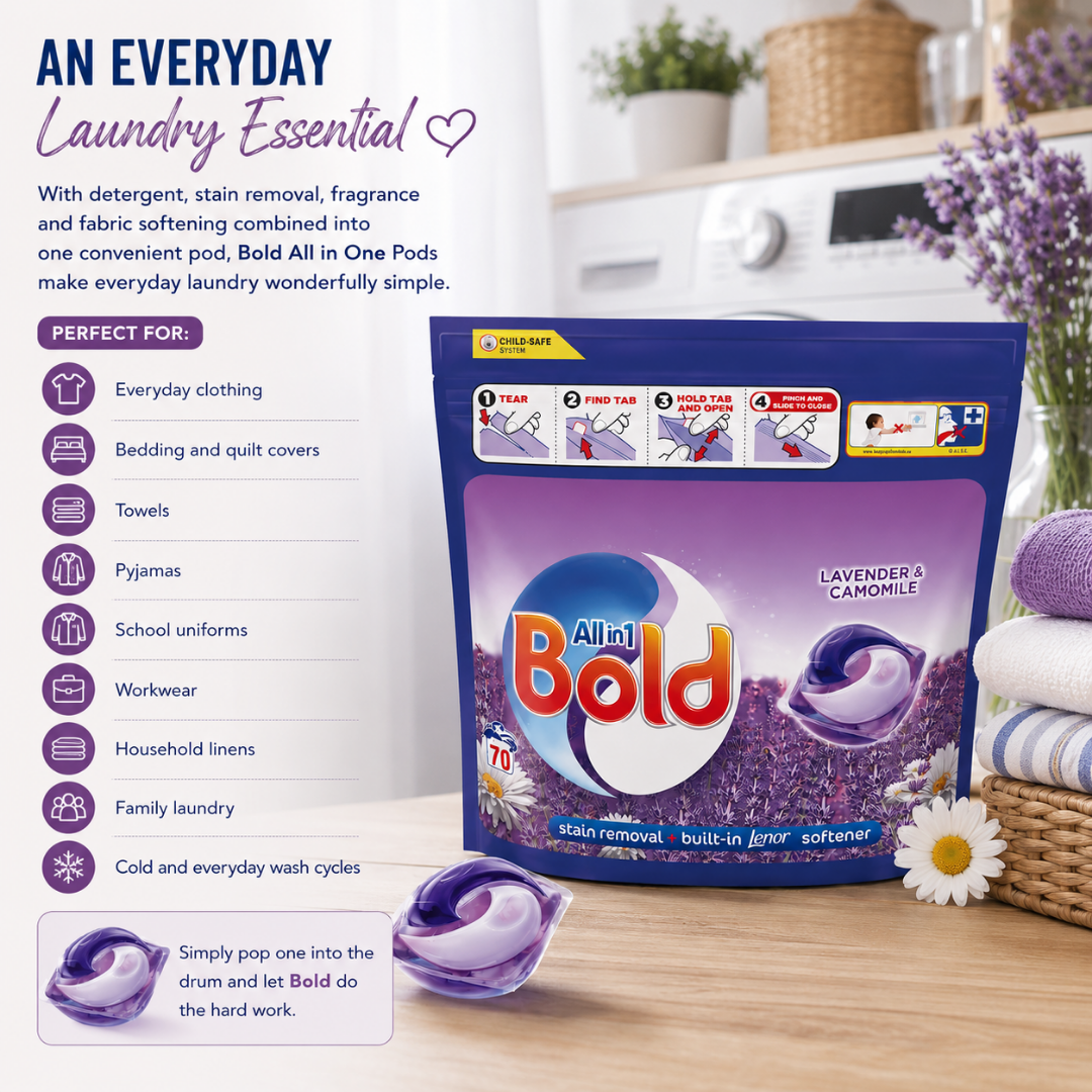 Bold All in One Pods - Lavender &. Camomile - 70w mega pack - Pre order now for Mid August Shipping