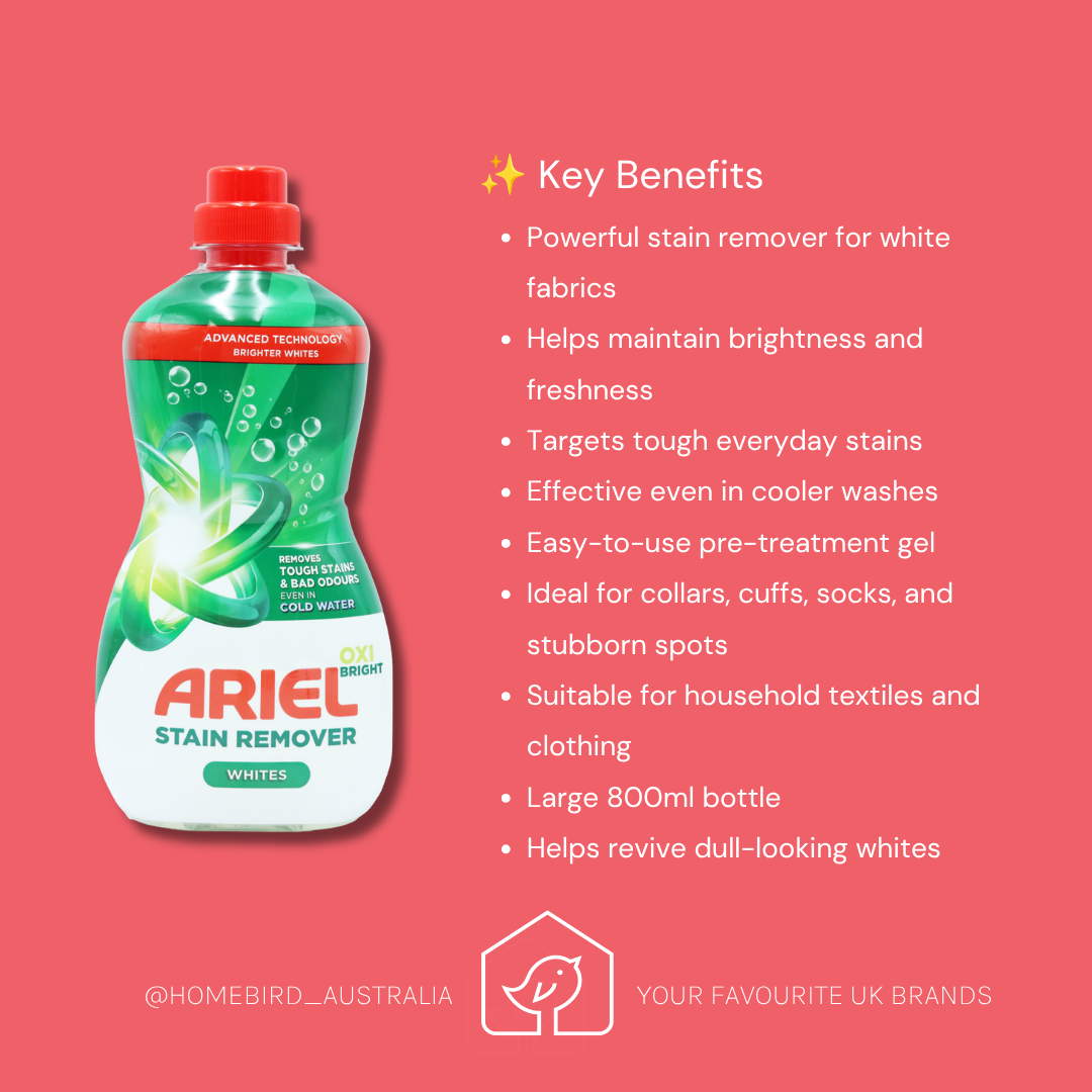 Ariel Stain Remover Gel for Whites – 800ml

