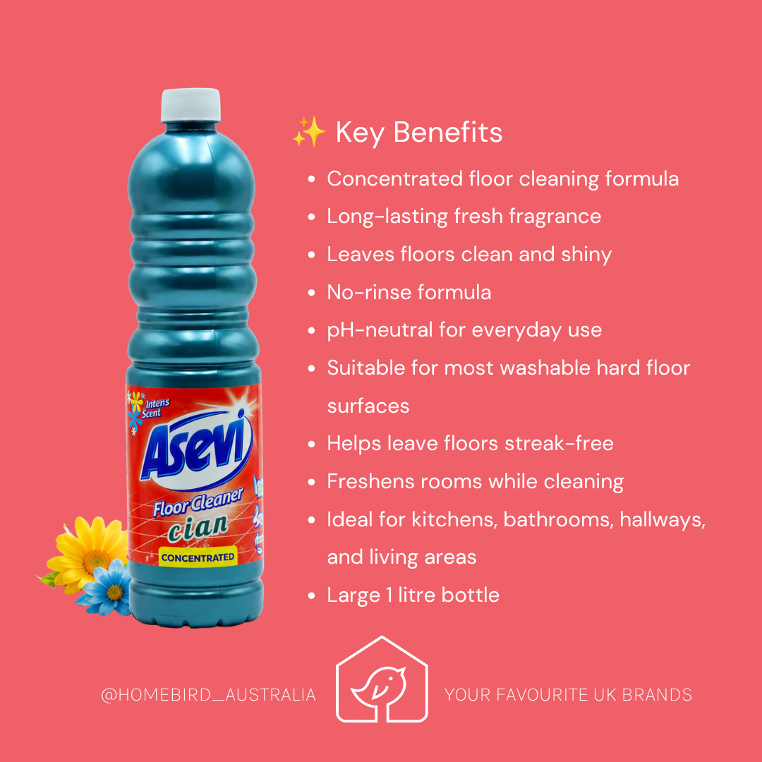 Asevi Floor Cleaner – Cian – 1 Litre