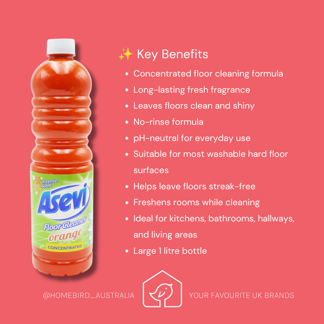 Asevi Floor Cleaner Orange - 1 Litre