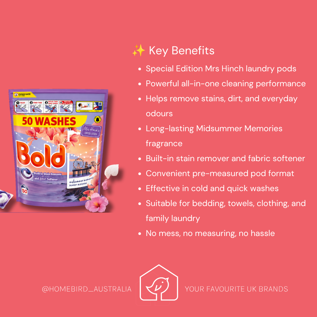 Bold Pods- Special Edition Mrs Hinch - Midsummer Memories -50w benefits