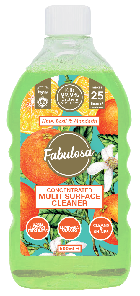 Fabulosa Concentrated Disinfectant - Lime Basil Mandarin (500ml)