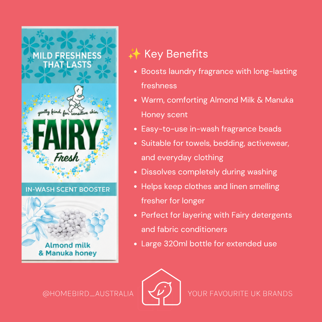 Fairy Fresh Beads - Almond Milk and Manuka Honey - Large 320ml benefits