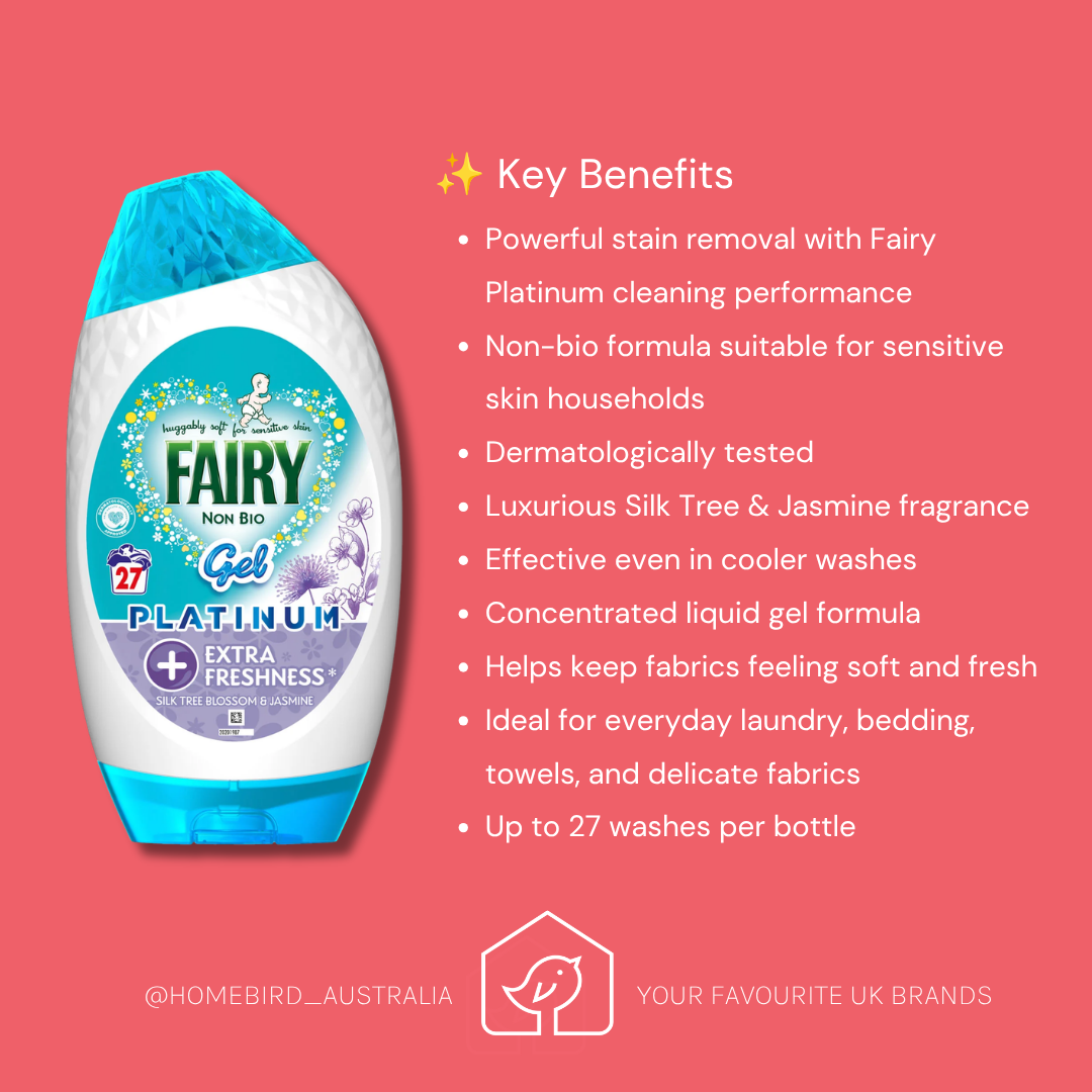Fairy Gel - Platinum Non Bio - Silk Tree and Jasmine (27w) Benefits