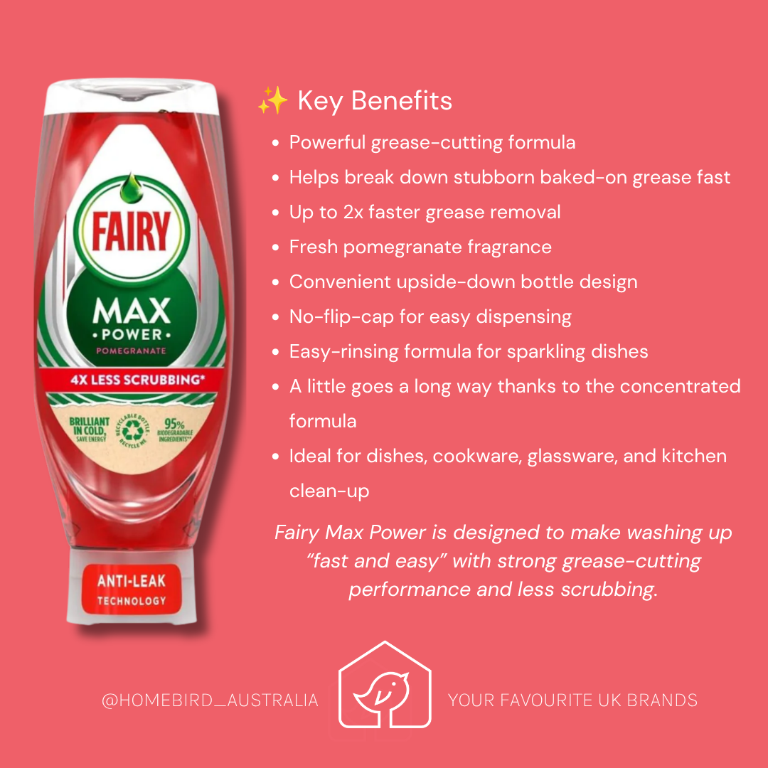 Fairy Max Power - Pomegranate 640ml Benefits