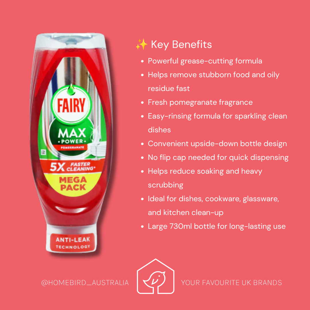 Fairy Max Power - Pomegranate 730ml  Benefits
