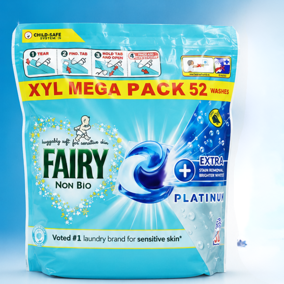 Fairy Platinum Pods with extra stain remover - 52w