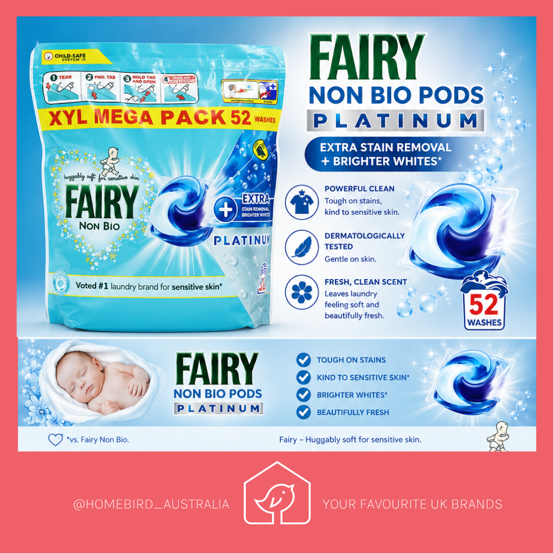 Fairy Platinum Pods with extra stain remover - 52wash