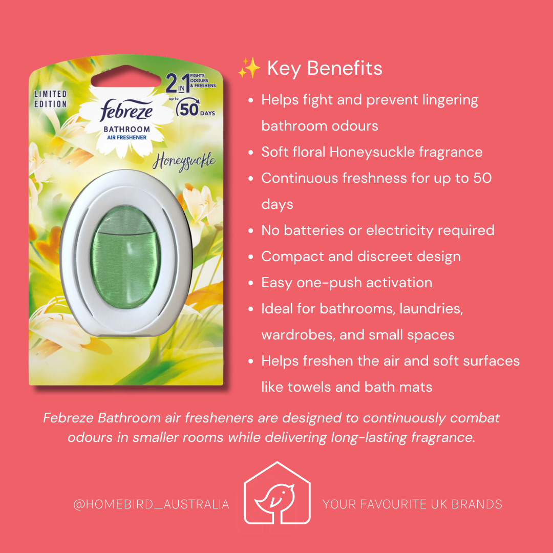 Febreze Bathroom Air Freshner - Honeysuckle Benefits