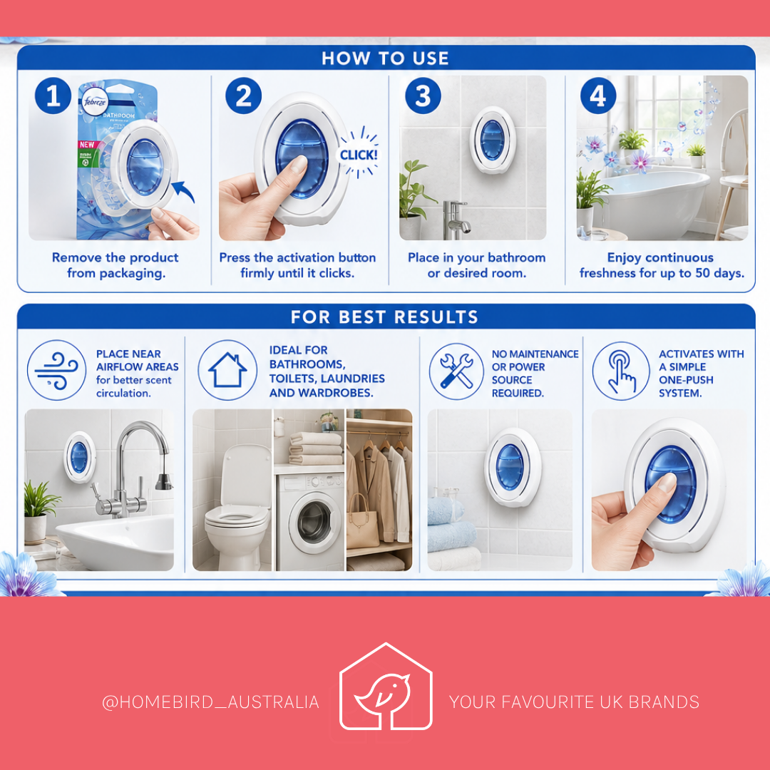 Febreze Bathroom Air Freshner Spring Awakening How to use