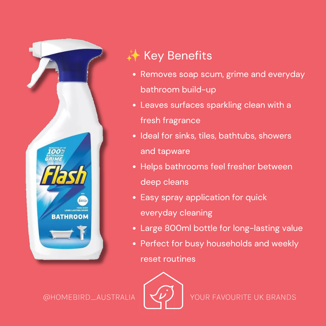 Flash Bathroom Spray (800ml) Benefits