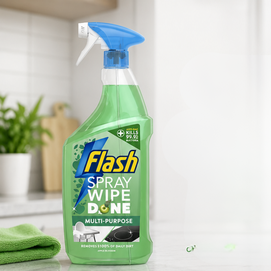 Flash Spray Wipe Done - Apple Blossom (Anti Bac) - 800ml
