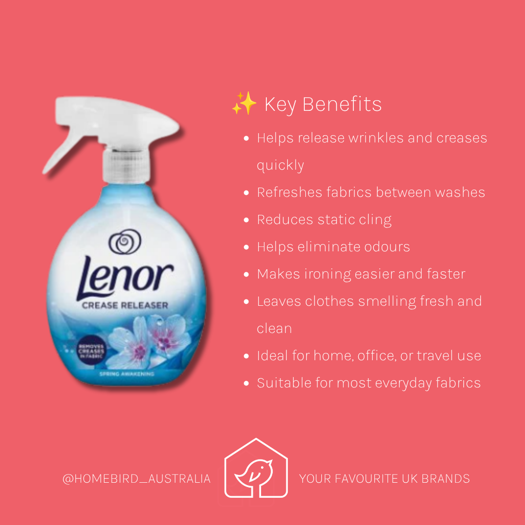 Lenor Crease Releaser - Spring Awakening - 500ml Benefits