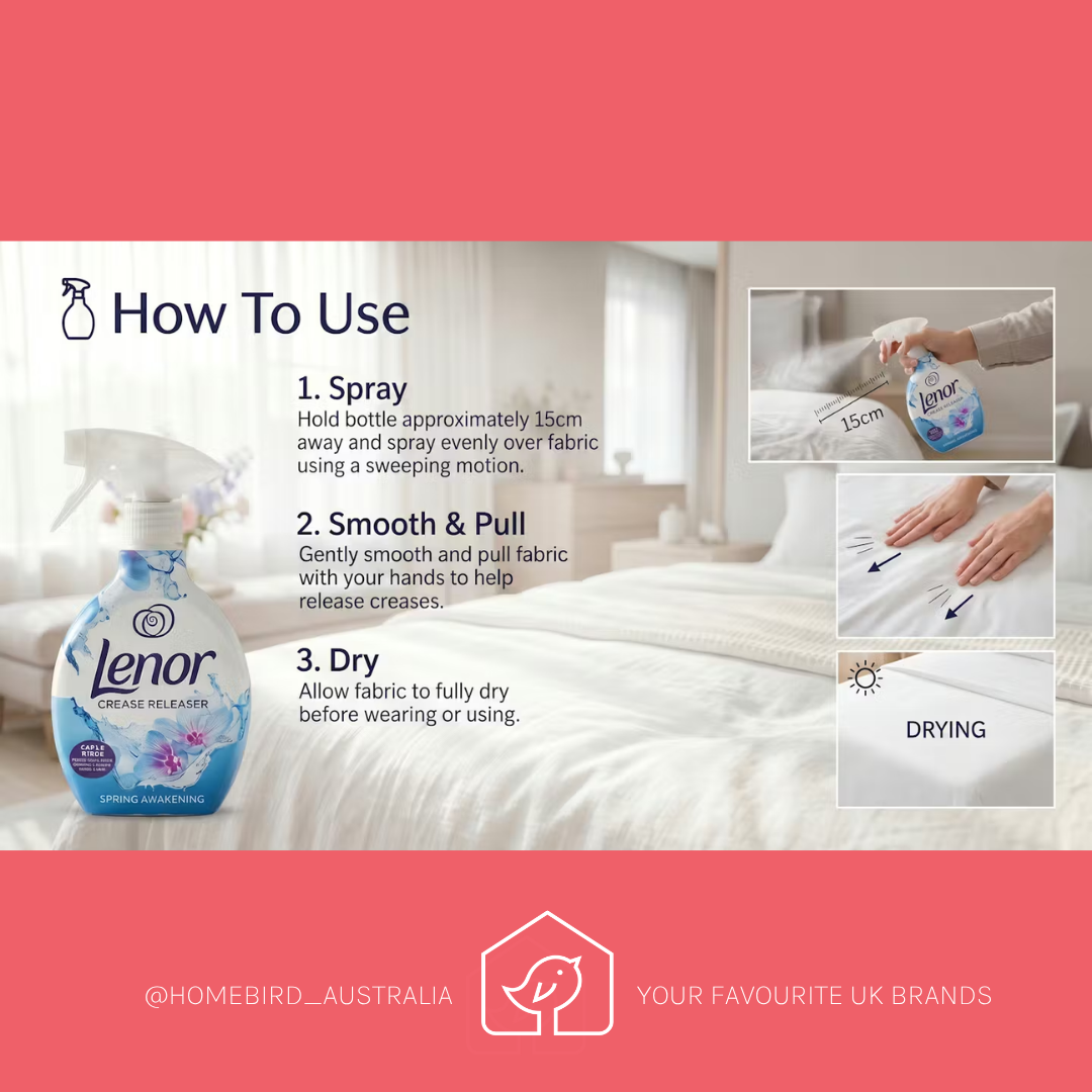 Lenor Crease Releaser - Spring Awakening - 500ml How to use
