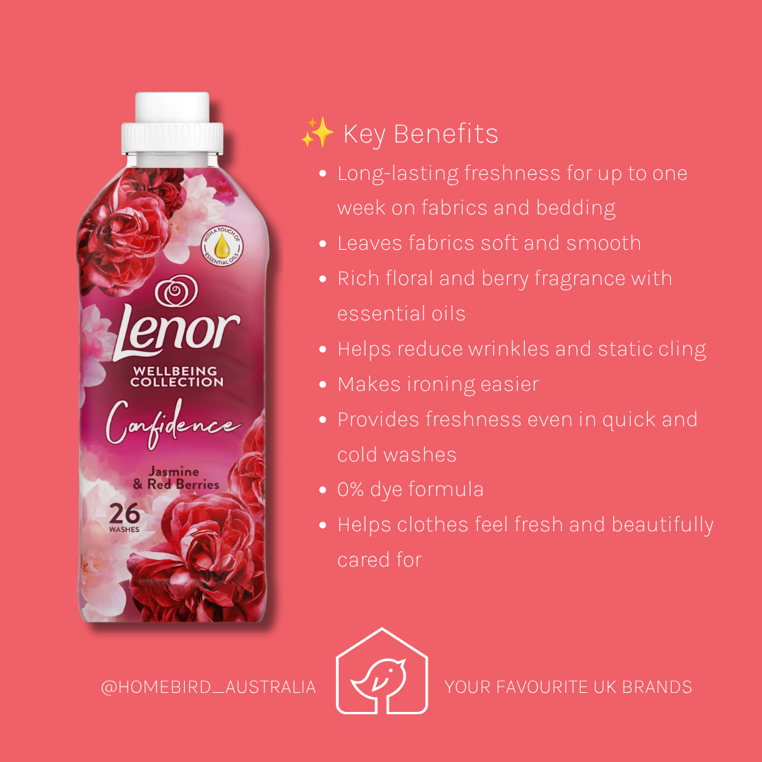 Lenor Fabric Conditioner - Jasmine & Berries (26w) Benefits