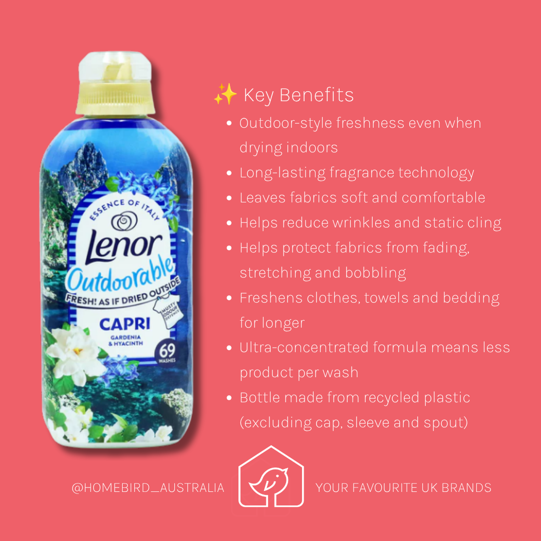 Lenor Fabric Conditioner Outdooorables - Capri - 69w (large) Benefits