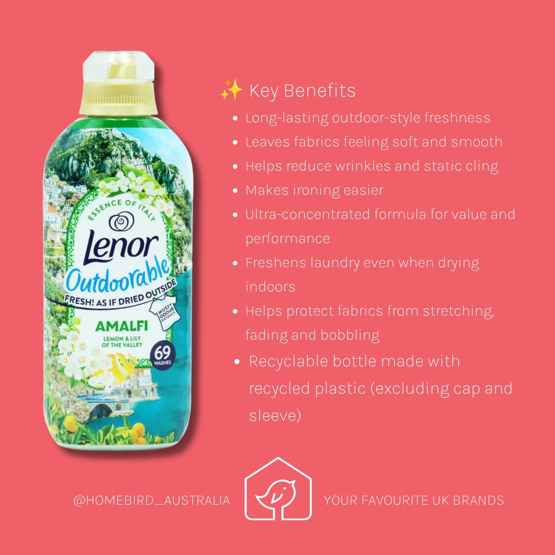 Lenor Fabric Conditioner Outdoorables - Amalfi - 69w (large) Benefits