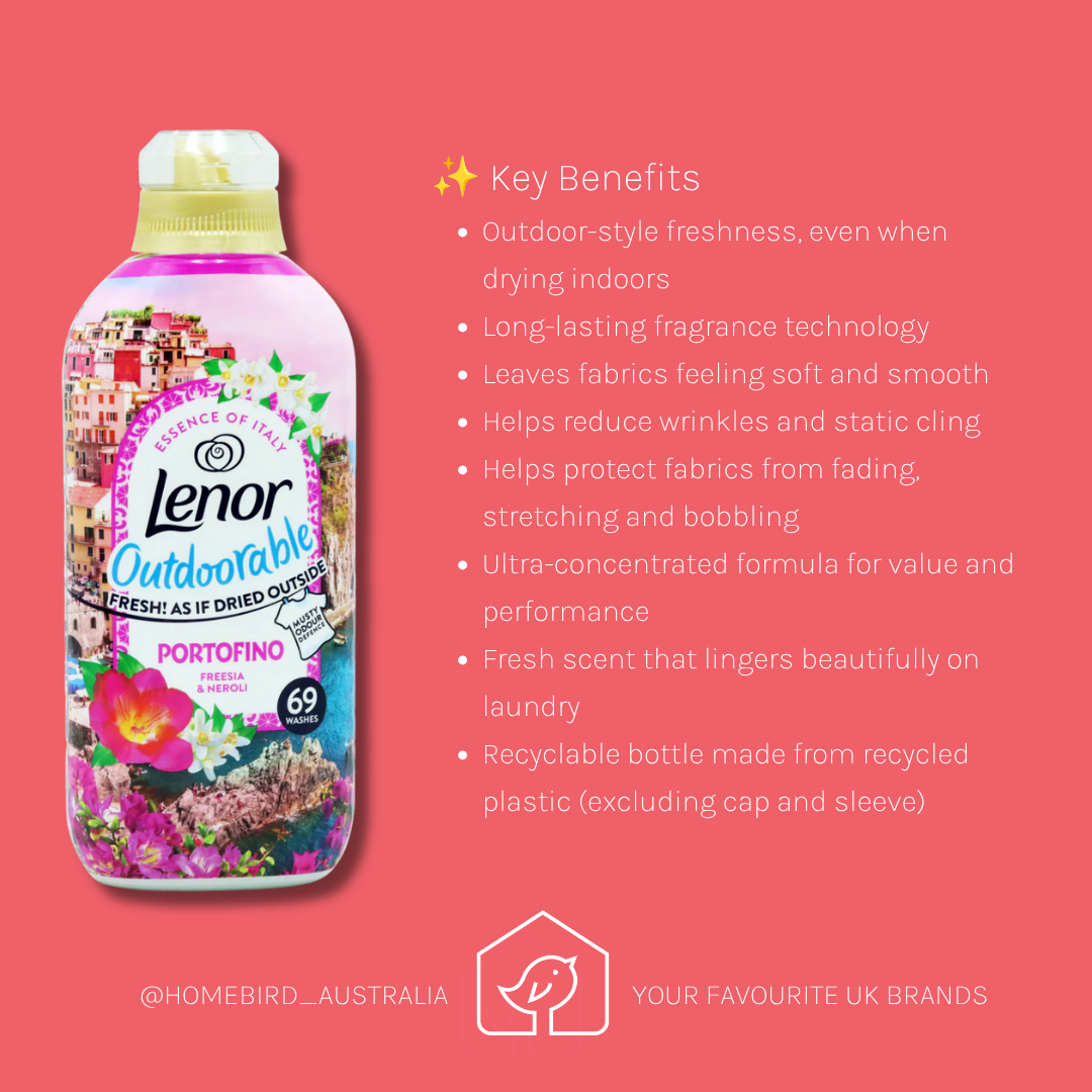 Lenor Fabric Conditioners Outdoorables - Portofino - 69w Benefits
