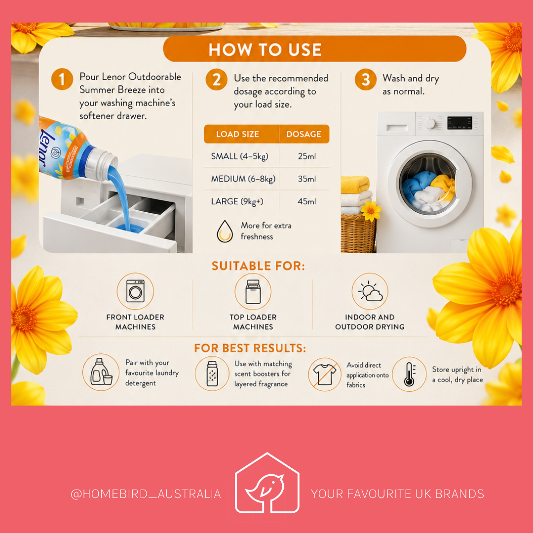 Lenor Outdoorable - Summer Breeze - 50w How to use