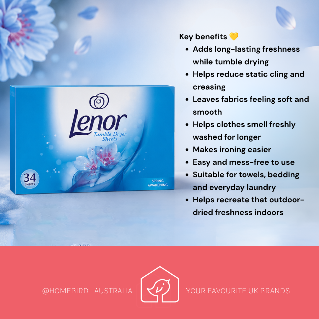 Lenor Tumble Dryer Sheets - Spring Awakening Benefits