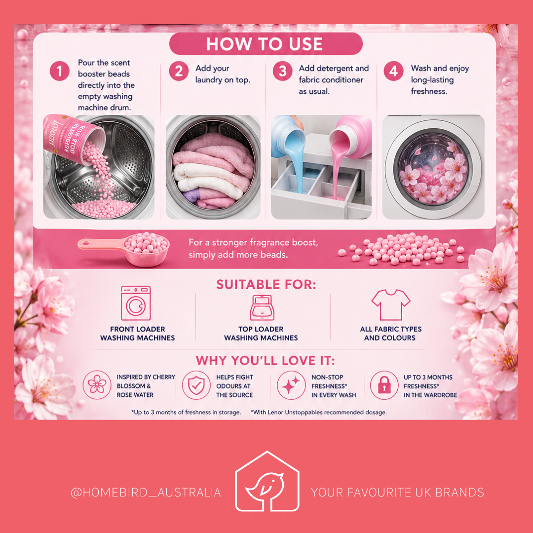 Lenor beads - Cherry Blossom and Rose Water - 155g How to Use