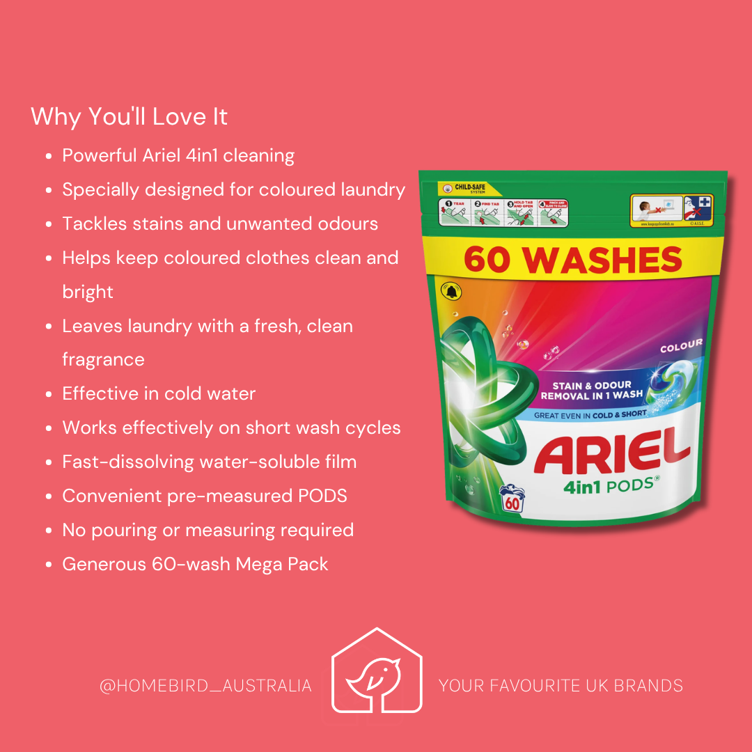 Ariel Colour Pods - 60w mega pack