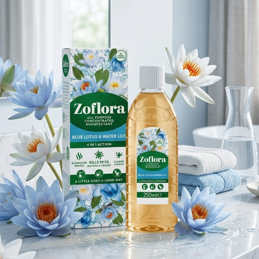 Zoflora Disinfectant – Blue Lotus & Lily (250ml)