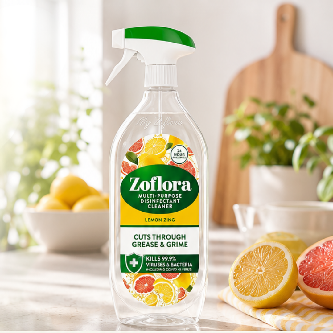 Zoflora Multi-purpose Disinfectant - Lemon Zing (800ml)