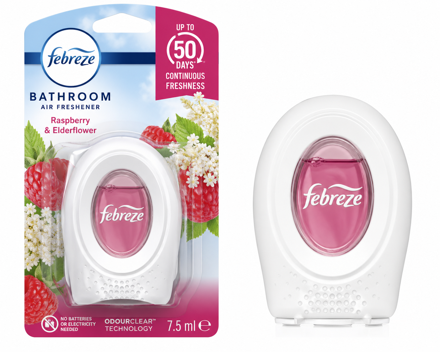 Febreze Bathroom Air Freshener - Raspberry and Elderflower