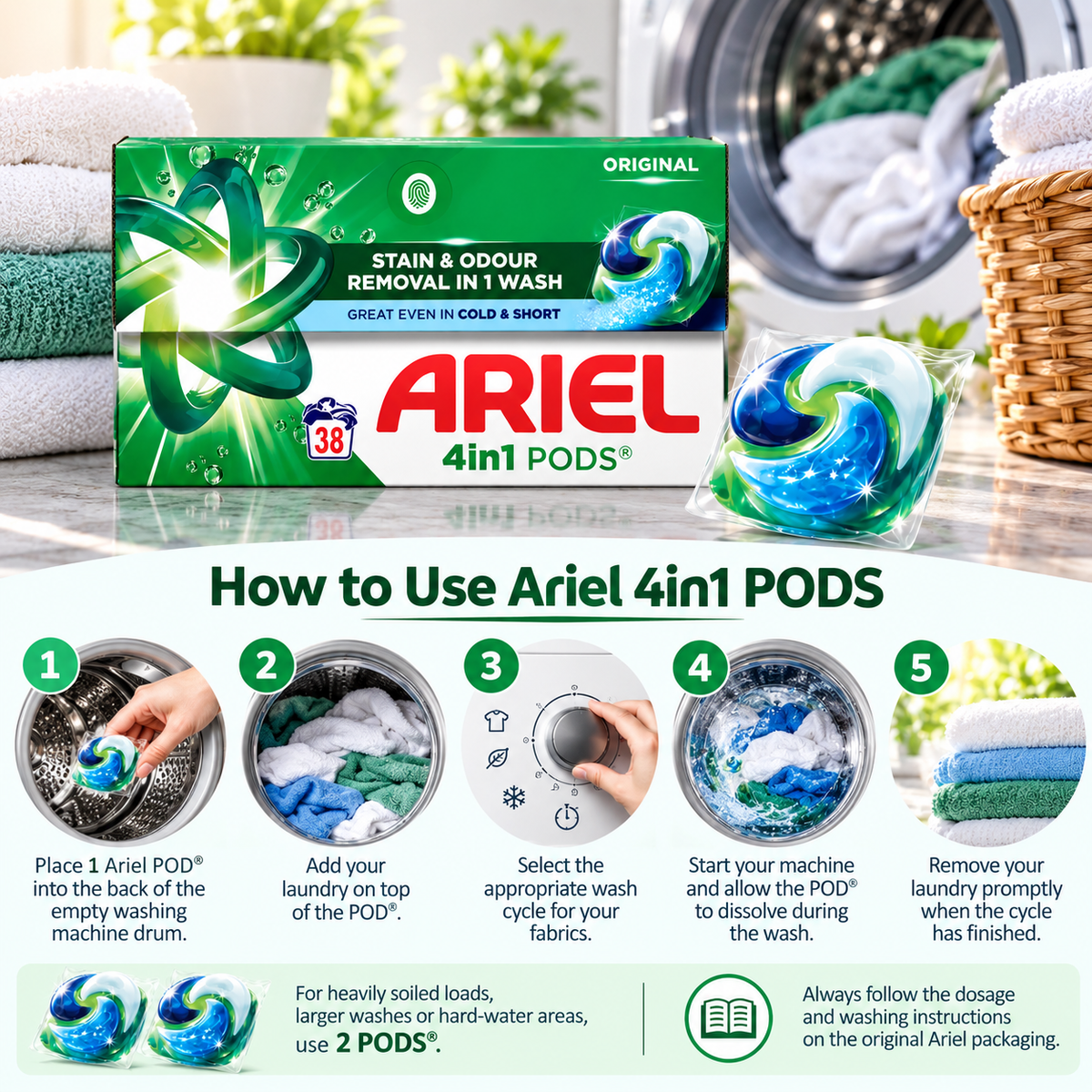 Ariel 4 in 1 Pods - Original - 38w